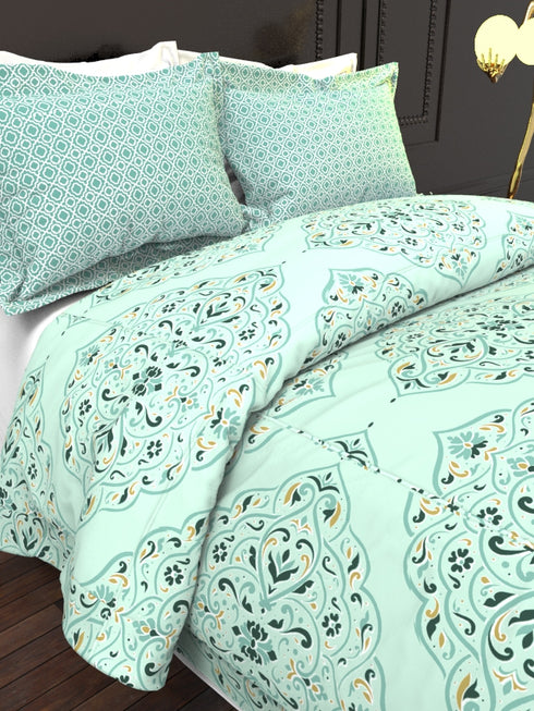 The White Moss DC London Double Bed 100% Cotton bedsheet with 2 pillow covers